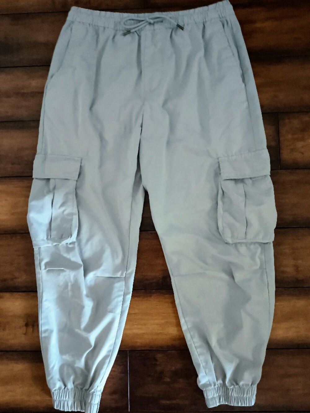 Zara Women's Light Gray Cargo Joggers Size L